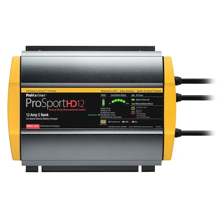 Promariner Prosport Hd 12 Gen4 12 Amp 2 Bank Battery Charger 44012
